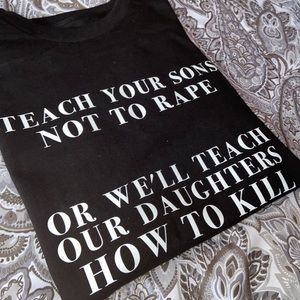 Rape awareness t-shirt